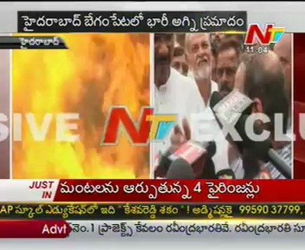 Begumpet fire accident exclusive visuals
