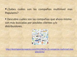 Las Empresas Más Populares En Network Marketing