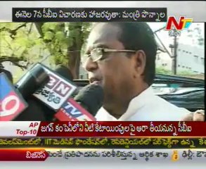 Minister Ponnala to appear before CBI