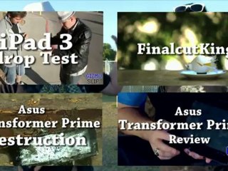 Drop Test: The Asus Transformer Prime Tablet Is Going Down! - GizmoSlip
