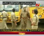 3rd day Raids of RTA on Private Travels & School Buses