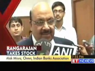 Rangarajan meets bankers on growth concerns