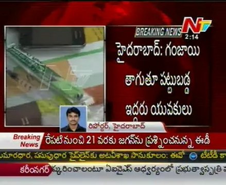 Consuming of Drugs-Ganza Two men arrested in Uppal