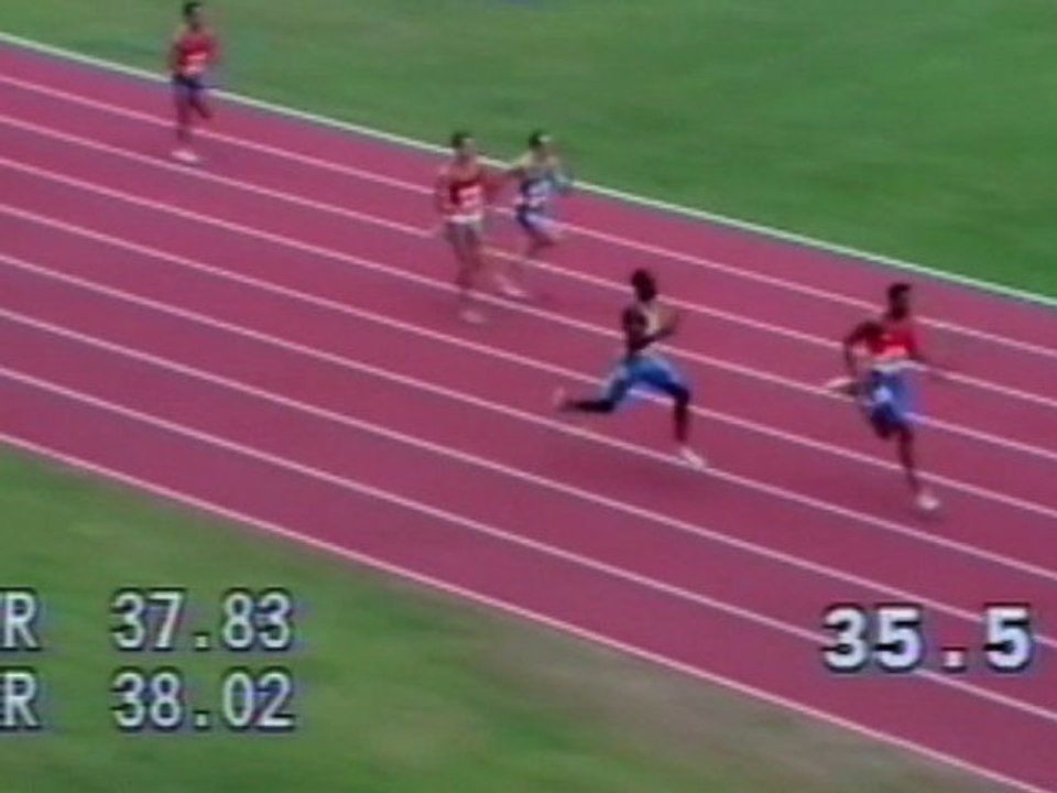 Split 1990 : or et record pour le relais français - Mon Instant Athlé