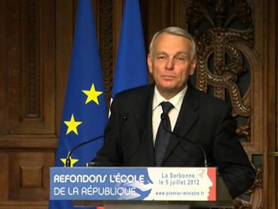 [ARCHIVE] Jean-Marc Ayrault, Premier ministre, lancement de la concertation - Refondons l'École de la République