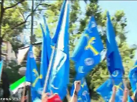 Manifestación de mineros en Madrid