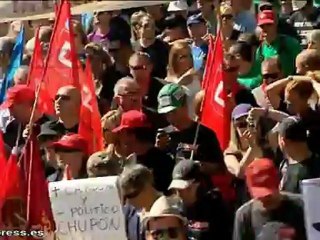 Mineros se manifiestan en Madrid