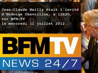 Jean-Claude Mailly sur BFM TV le 11/07/2012