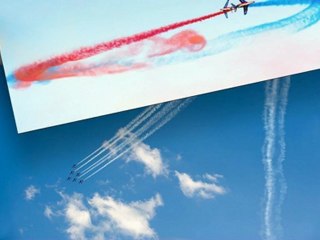 Présentation de la patrouille de France, le 8 juillet 2012 à Valence (Drome)