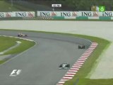 F1 2009 - R02 - Hamilton vs Webber battle Sepang