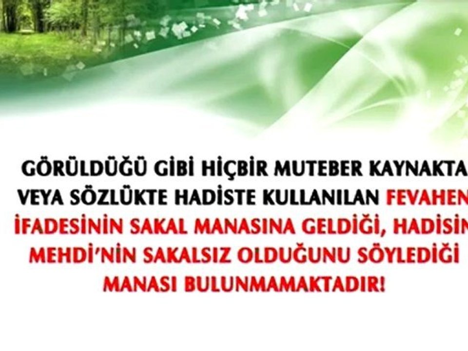 MEHMET ALİ KAYA'YA CEVAP - 18 (MEHDİ (A.S.)'IN SAKALI ...