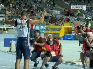World junior Barcelone 2012, 100m men final, Gemili 10.05