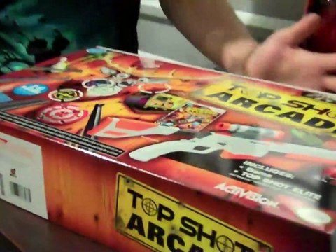 CGRundertow TOP SHOT ARCADE Unboxing for Nintendo Wii Video Game Hardware Review