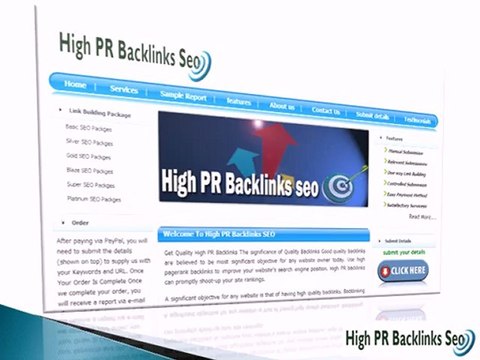 High PR Backlinks SEO