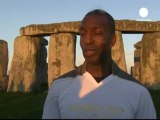 Olympic legend takes torch to Stonehenge