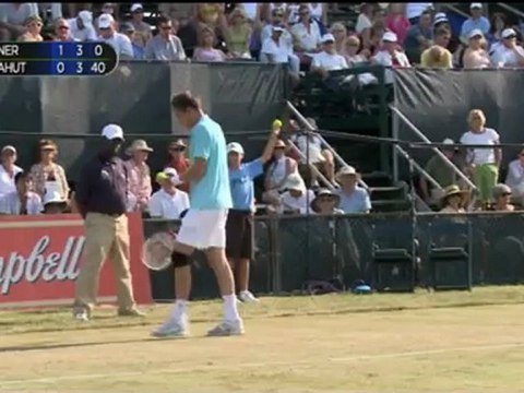 Isner batte Mahut - Newport, 2° turno