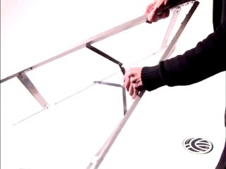 Tripode de aluminio para pizarra LED de DisplayMatic doble cara, distribuidor cartelledes