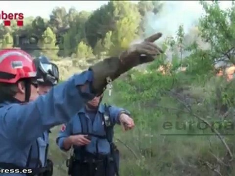 Continúan las labores de extinción en Vilaverd