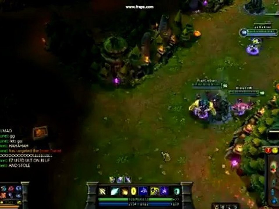 Ezreal steal Nashor à l'aveugle - League of Legends