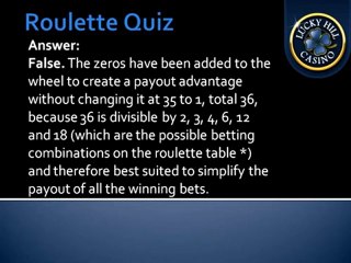 Roulette Quiz - Do you know Roulette Vig? Find out how the Vig really works
