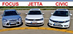 Karşılaştırma - Ford Focus, VW Jetta, Honda Civic