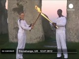 Michael Johnson takes Olympic torch to... - no comment