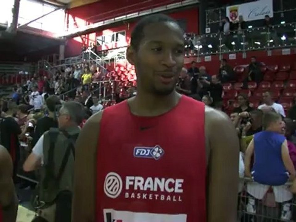 L'équipe de France de Basket à Calais
