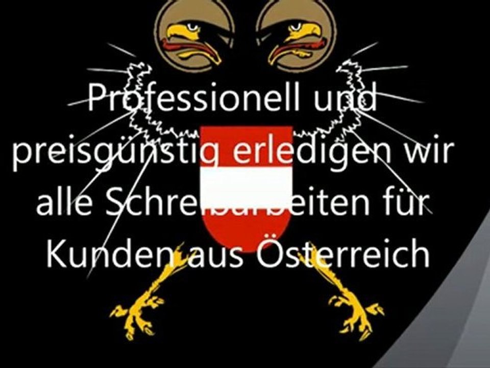 Ihr Schreibservice für Kunden aus Österreich