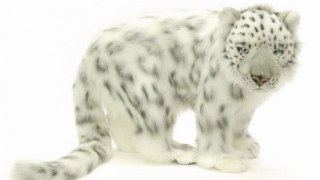 Peluche léopard des neiges 65 cm