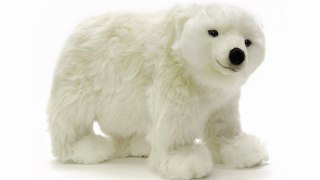 Peluche ours polaire à 4 pattes 46cm