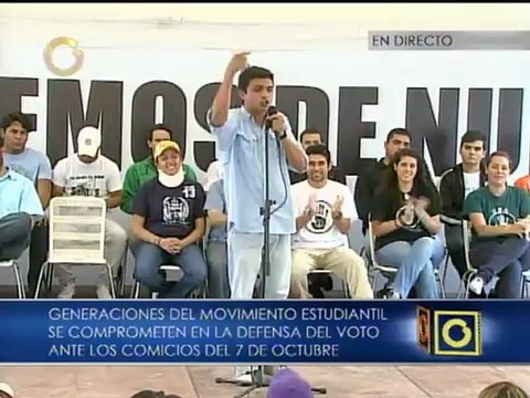 Lorent Saleh: “Más que un proceso electoral, el 7 de octubre nos jugamos nuestro futuro”