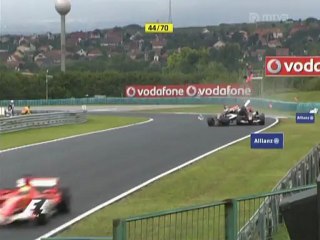 Hungary 2006 Kimi Räikkönen crashing into Vitantonio Liuzzi MTV3