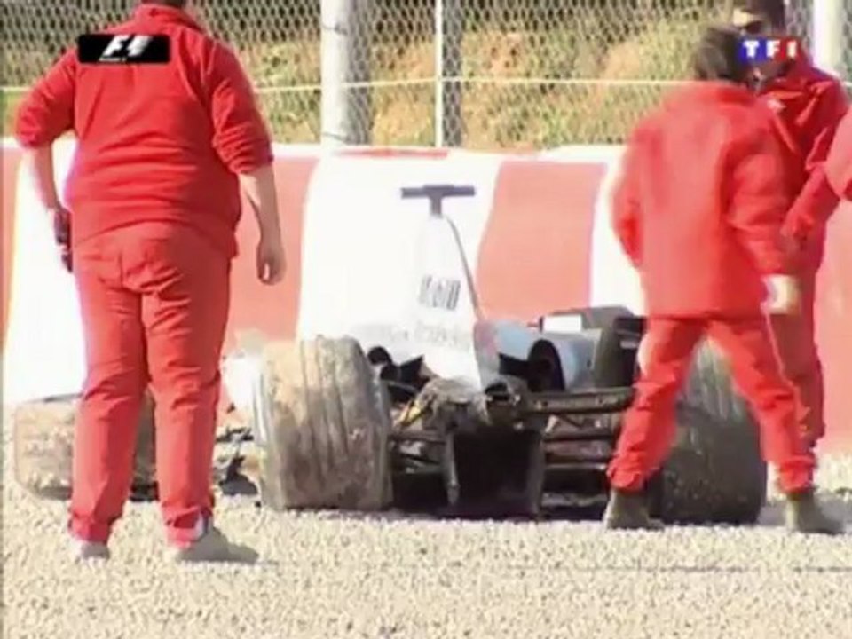 Barcelona 2005 Kimi Räikkönen Test Crash
