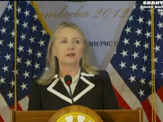 Clinton US Press Conference in Phnom Penh Cambodia