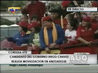 Chávez llega a Barcelona para acto de campaña