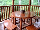 pigeon forge  cabin  hot tub deck