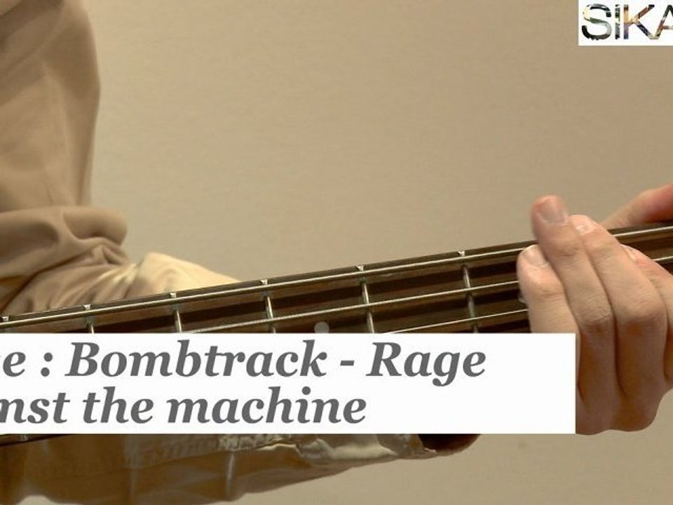 Basse : Comment jouer Bombtrack de Rage against the machine à la basse ? - HD