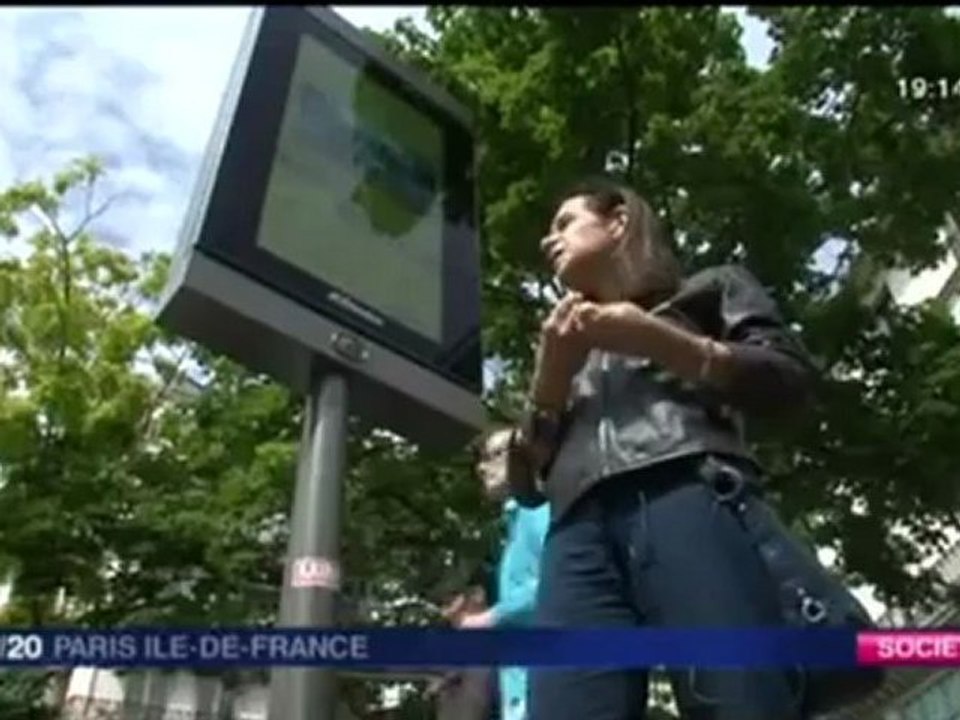 France3 IdF 1920 Ecrans publicitaires numériques à Paris (12 juillet 2012)