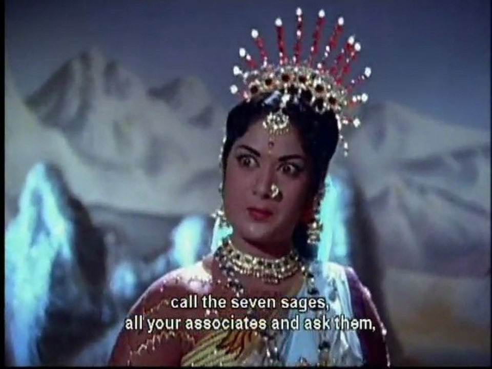 Thiruvilayadal - Sivaji Ganesan & Savitri Tamil Movie Scene - Lord Shiva Vs Goddess Shakti