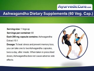 Ashwagandha Supplements to reduce stress