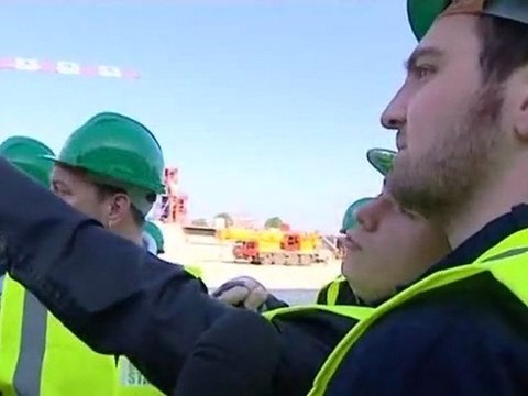 Mai 2011 : les supporters du HAC découvrent le chantier du stade Océane