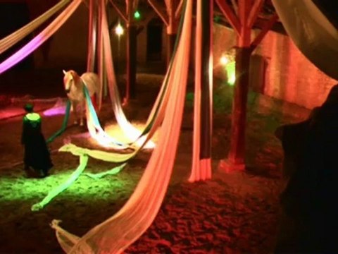 Event dans les tissus pour la Voie du Cheval, Folies Cheval 2012 avec Didier Fréboeuf au piano