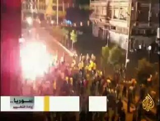 إطلاق رصاص على مظاهرة ليلية في حمص