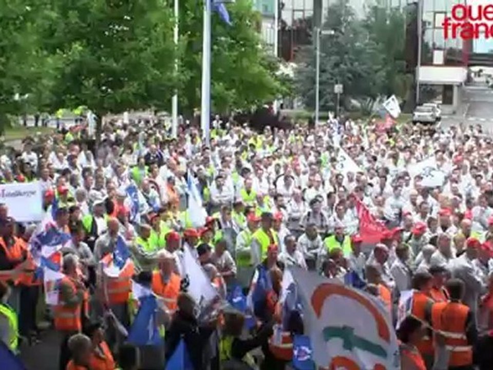 PSA. Manifestation historique à Rennes