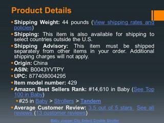 Joovy Ergo Caboose Tandem Stroller Black