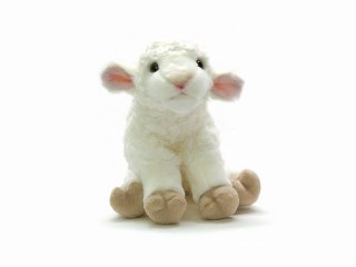 Peluche agneau blanc 25 cm