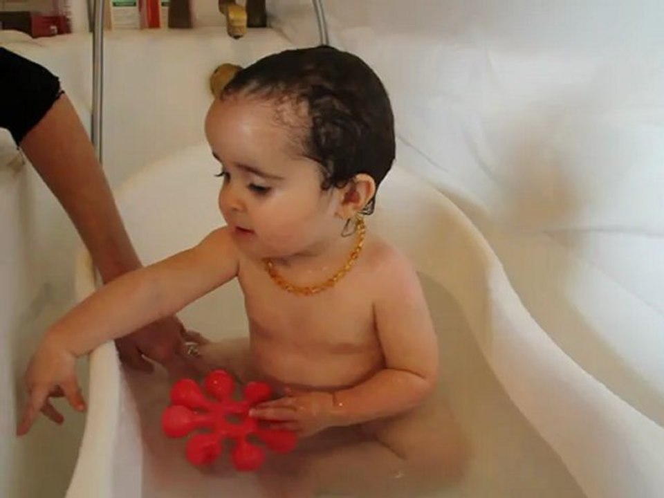 Le bain de Rose, toute seule...