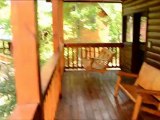 Pigeon Forge Tennessee cabin rental smoky cozy front deck view