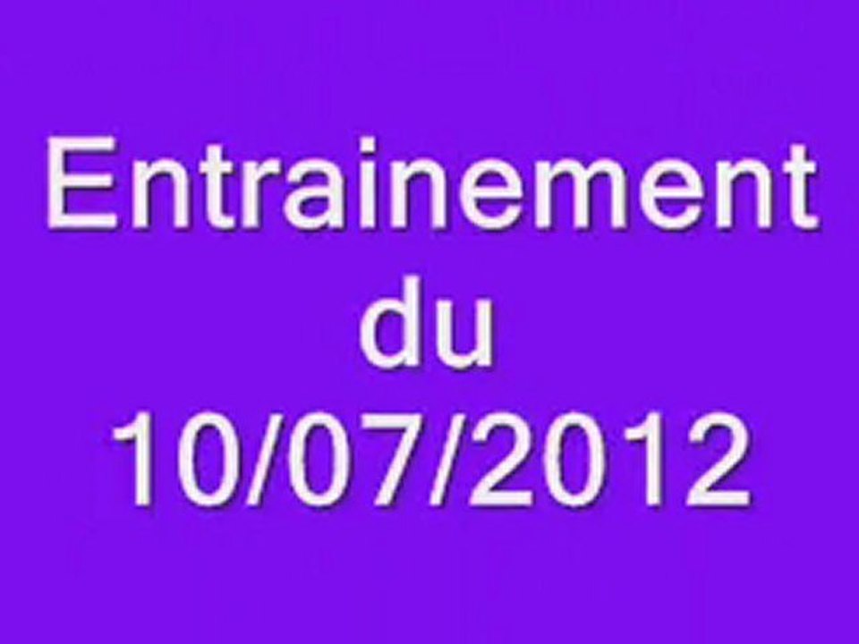 Entrainement 2012
