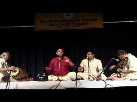 CARNATICA BROTHERS AT SRI VENKATESWARASWAMY TEMPLE IN CHICAGO: VENKATARAMANA..